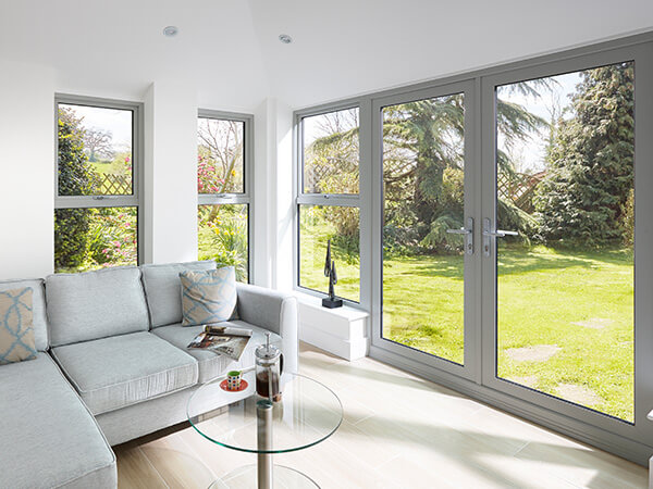 A French door within an extension