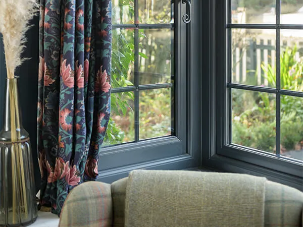 Anthracite Grey windows with decorative bars