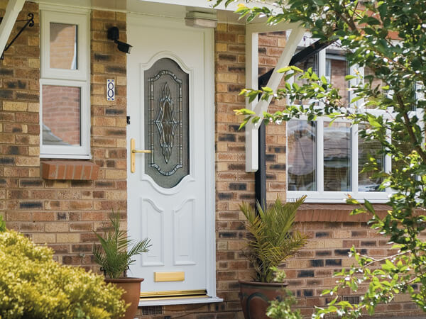 Coloured upvc deals front doors