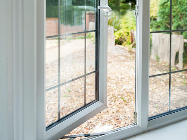 White Window Ajar