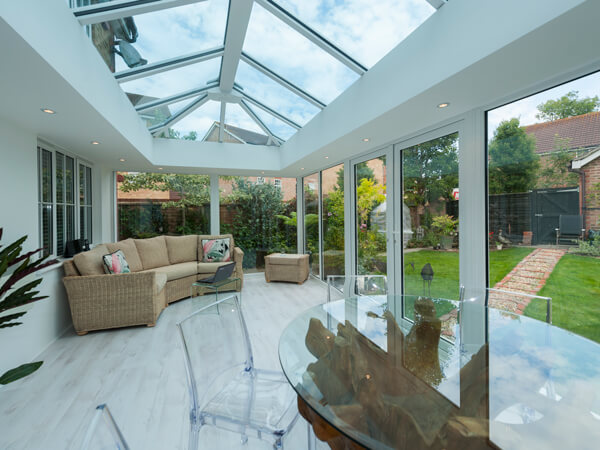 Large Glass To Floor Conservatory