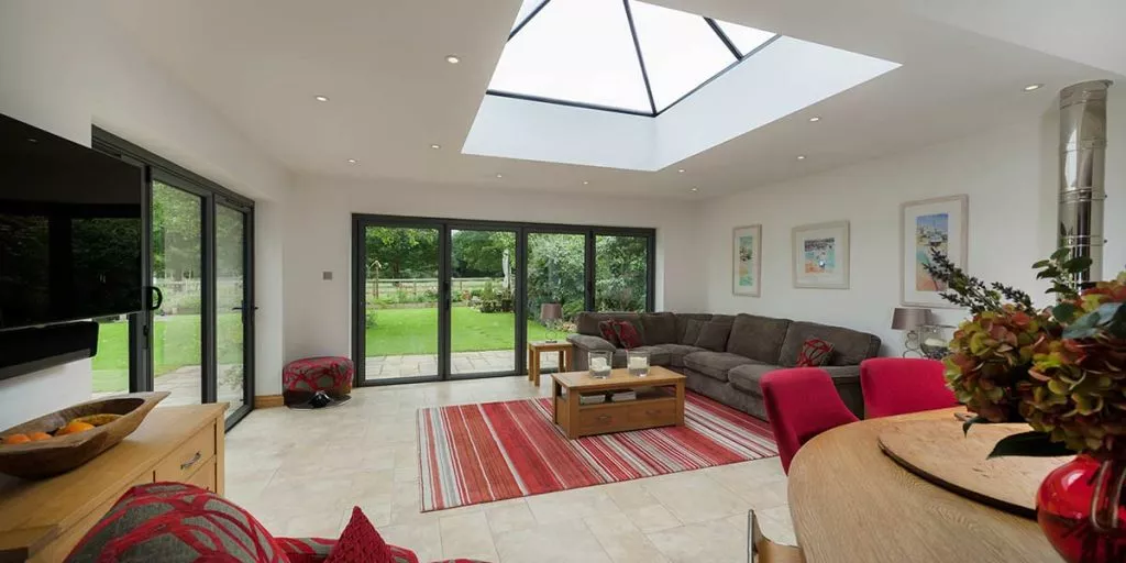 Interior of Extension with Bi-Fold Doors